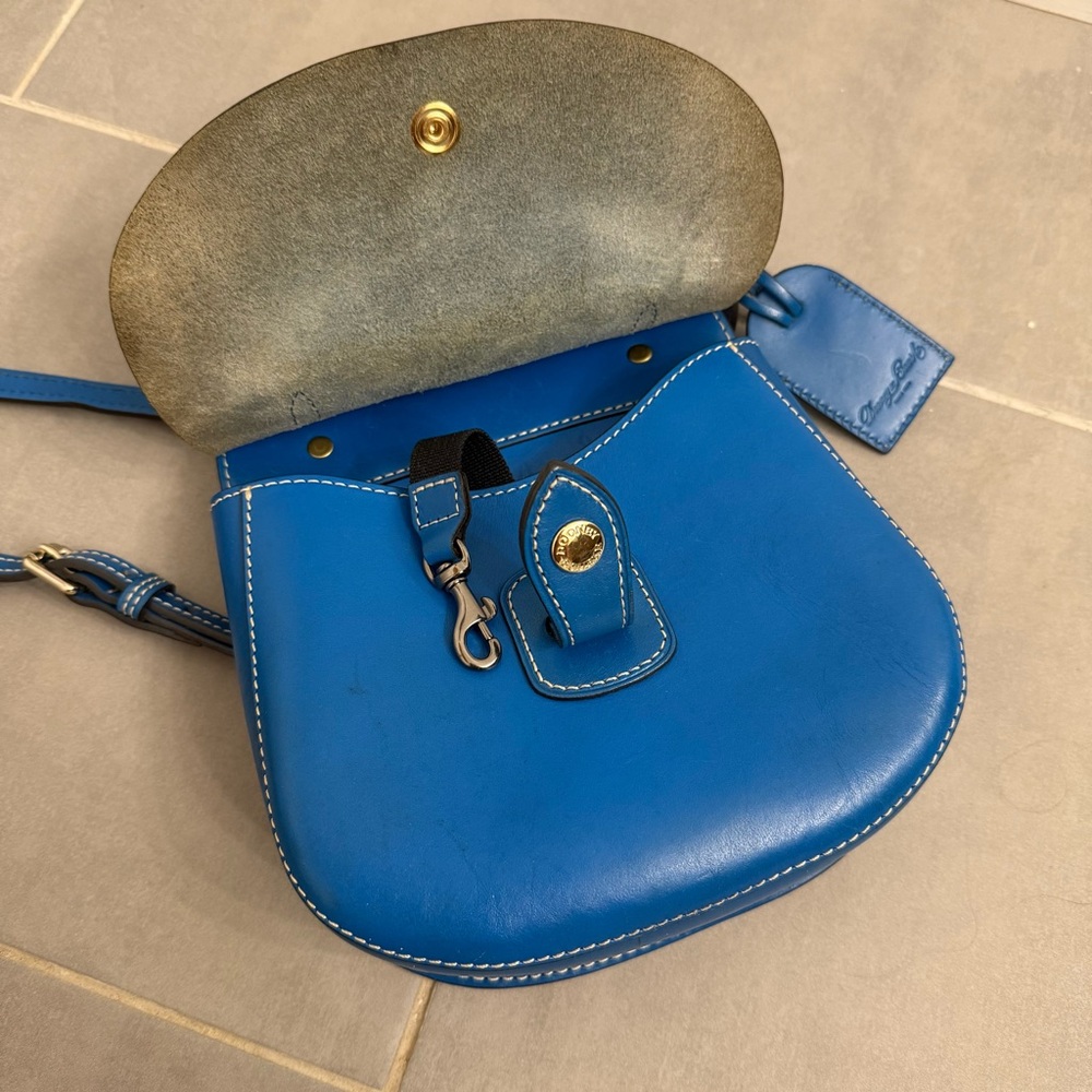 Dooney & Bourke Blue Leather Crossbody Bag - Picture 4 of 9